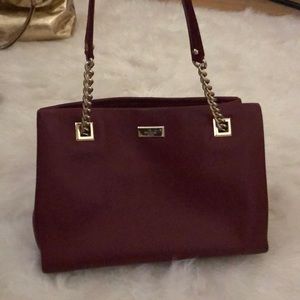 Maroon Kate Spade handbag